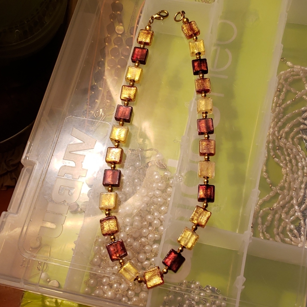 MURANO PIU GLASS NECKLACE